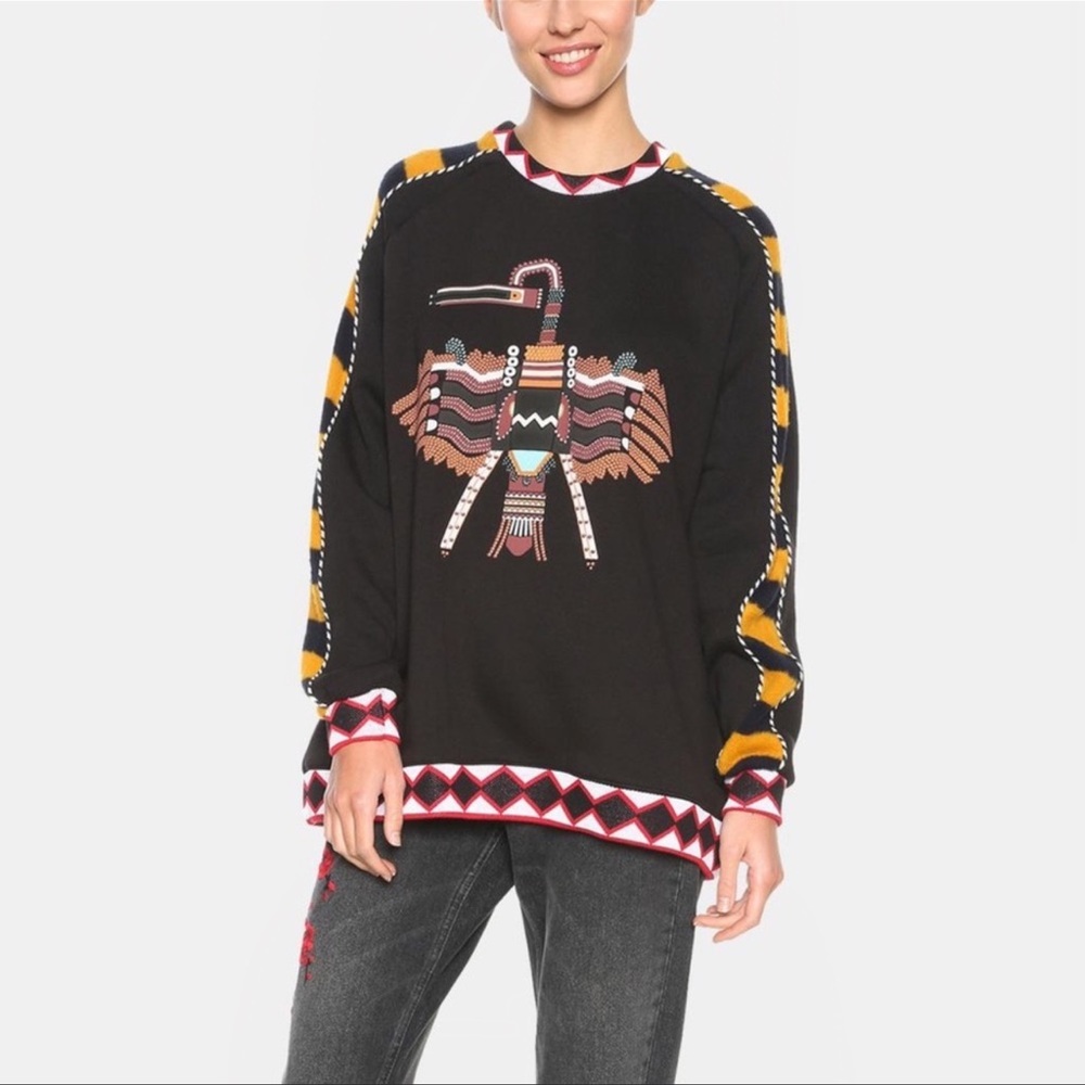 PRICE FIRM🚨 Desigual Pakaian Jadi Wanita Sweater Small - Picture 2 of 10
